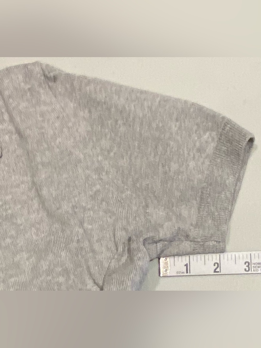 J. Crew Light Gray Cashmere-Blend Short-Sleeve Sweater Polo, size XS, NWT - Picture 4 of 8